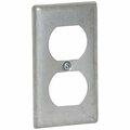 Southwire Electrical Box Cover, Rectangular, Galvanized Steel, Duplex Receptacle G19380-UPC